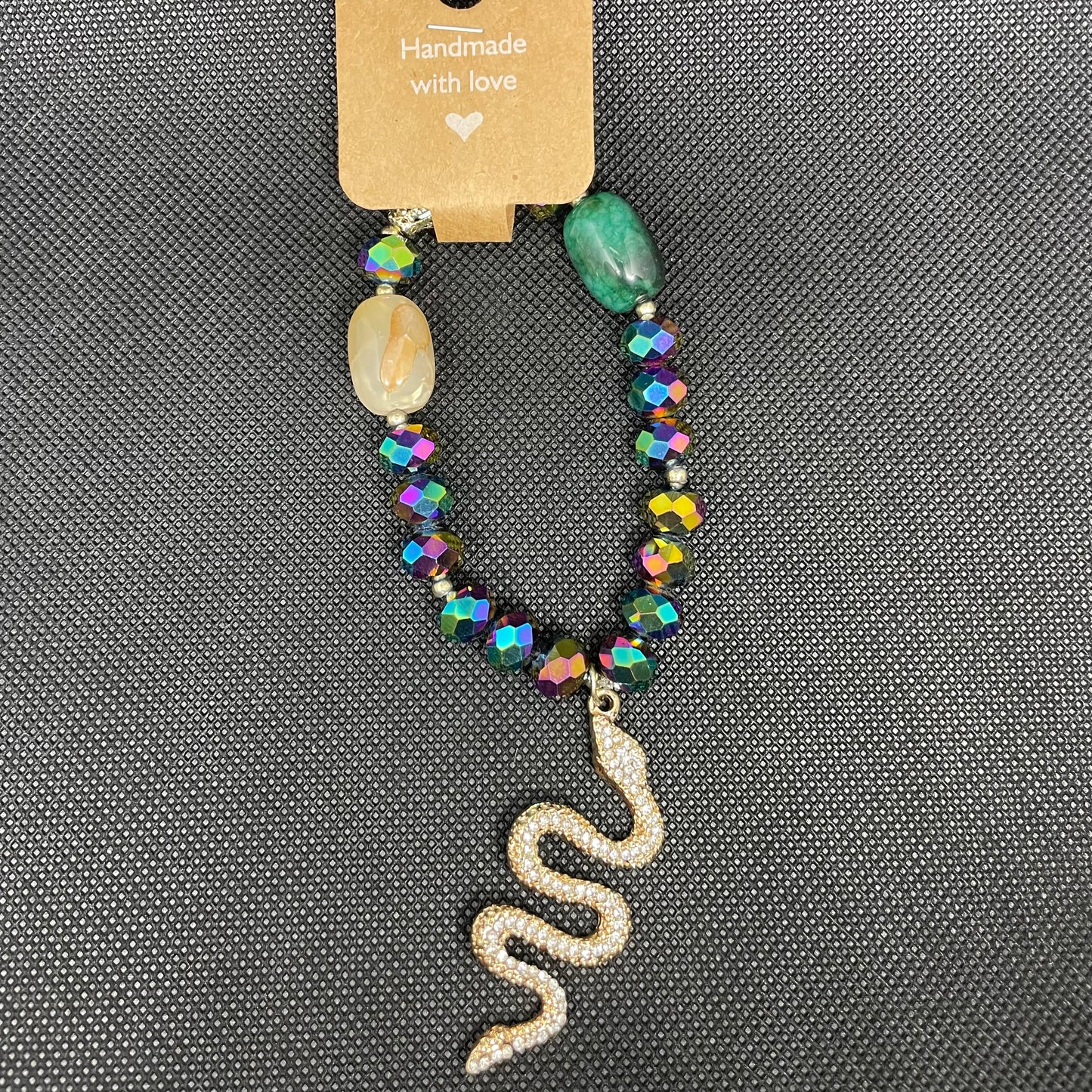 Pulsera Serpiente Cristal Checo