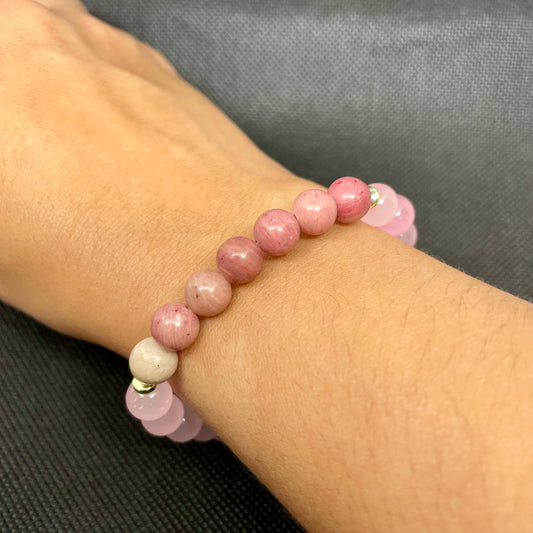 Pulsera Strawberry Crystal Rose Quartz