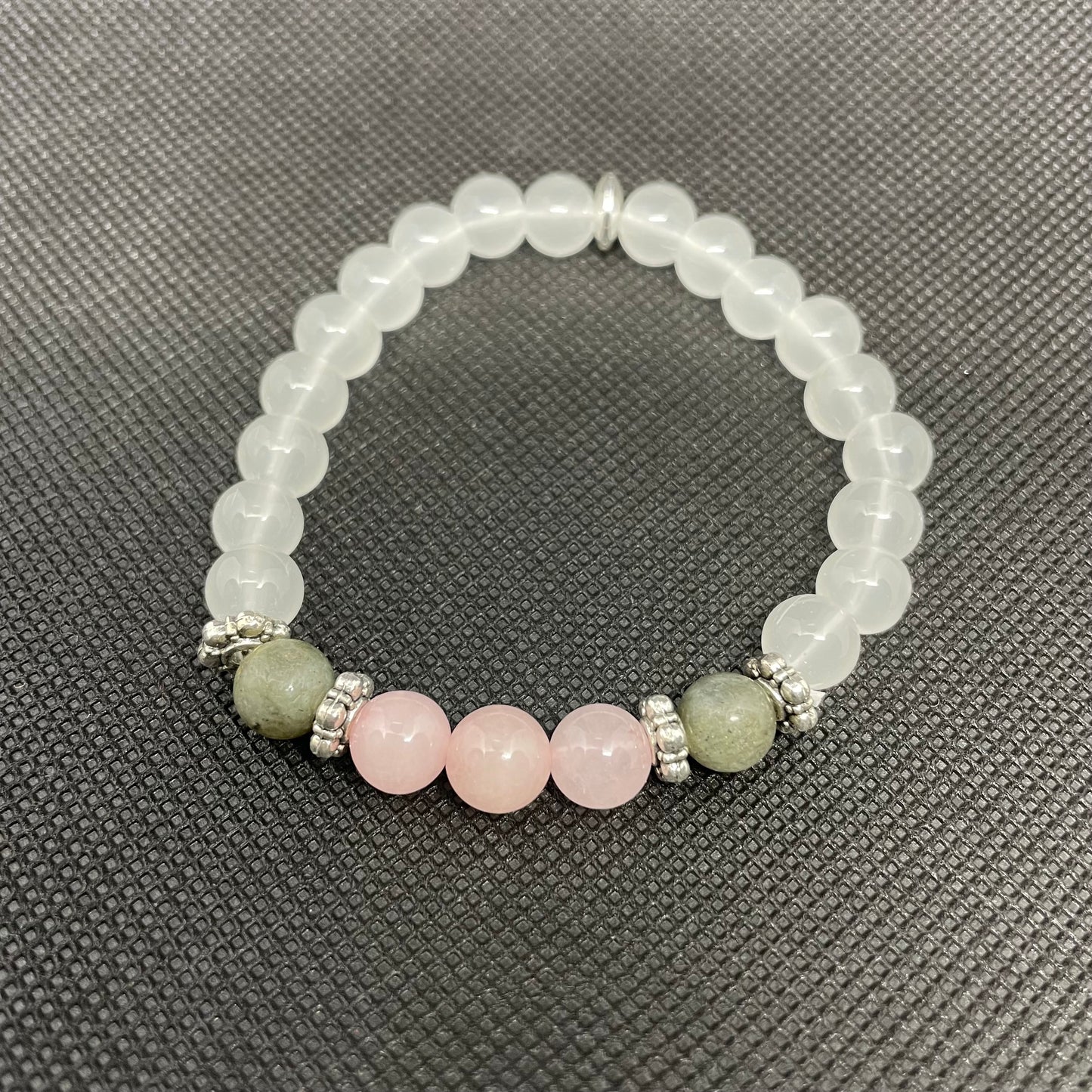 Pulsera Unique Moonstones & Jade