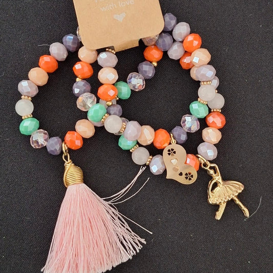 Set de Pulseras- Bailarina Cristal Checo
